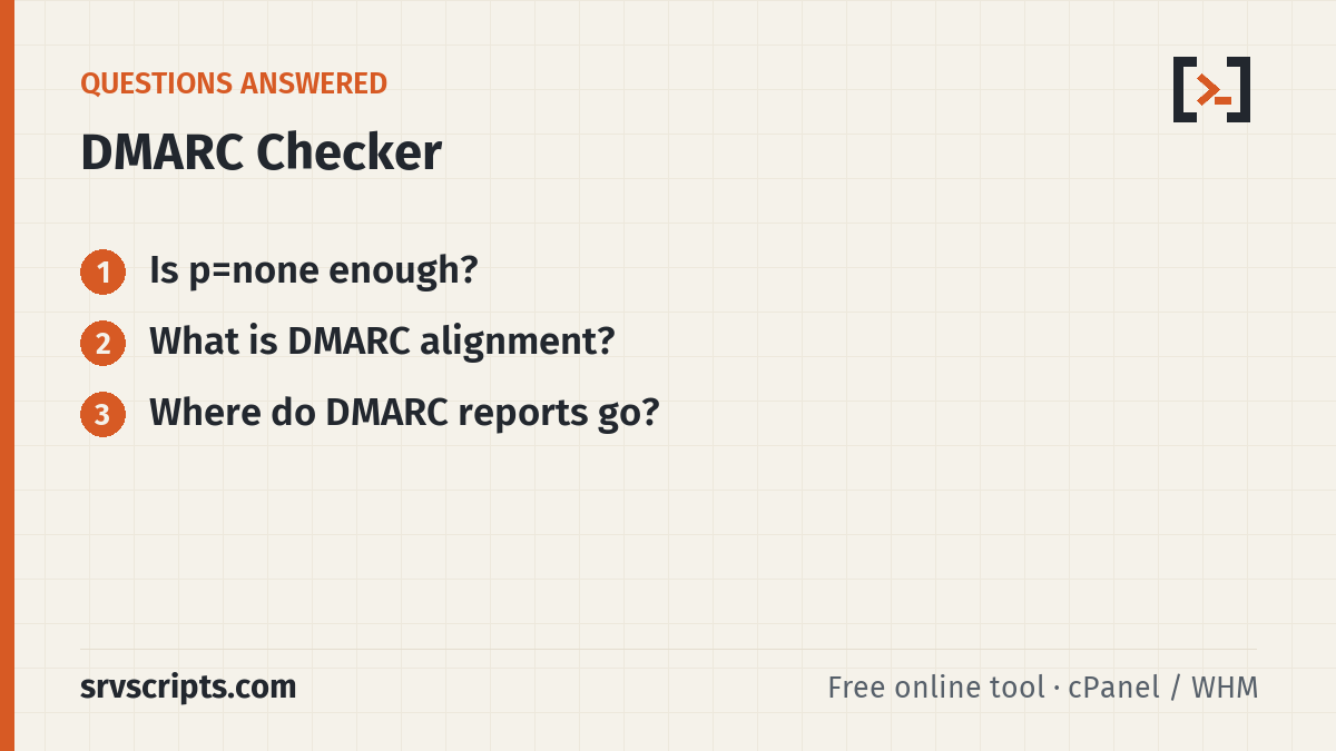 DMARC Checker questions answered: Is p=none enough? What is DMARC alignment?