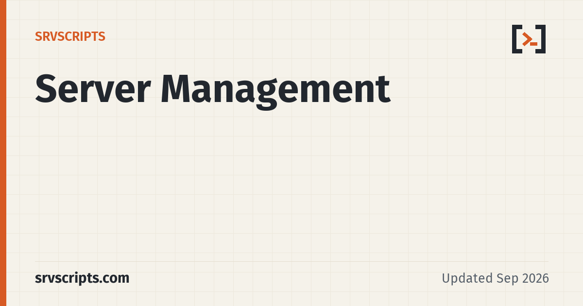 Server Management