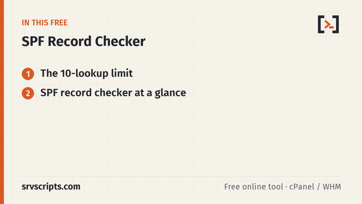 SPF record checker – overview of the steps