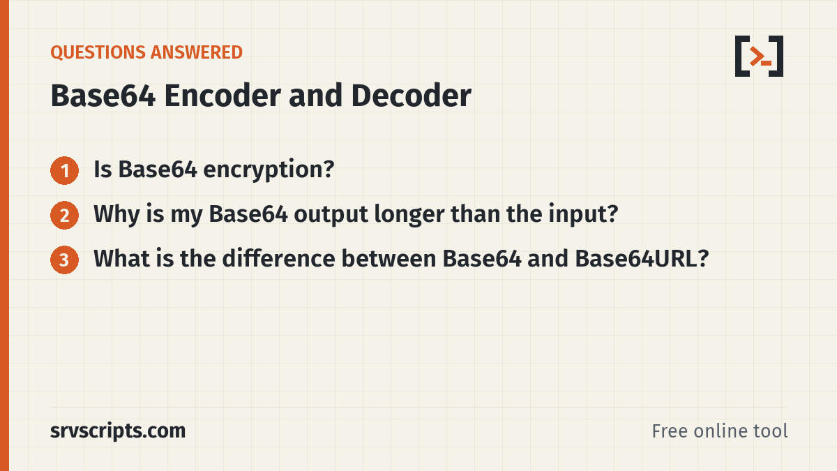 Base64 Encoder – questions answered