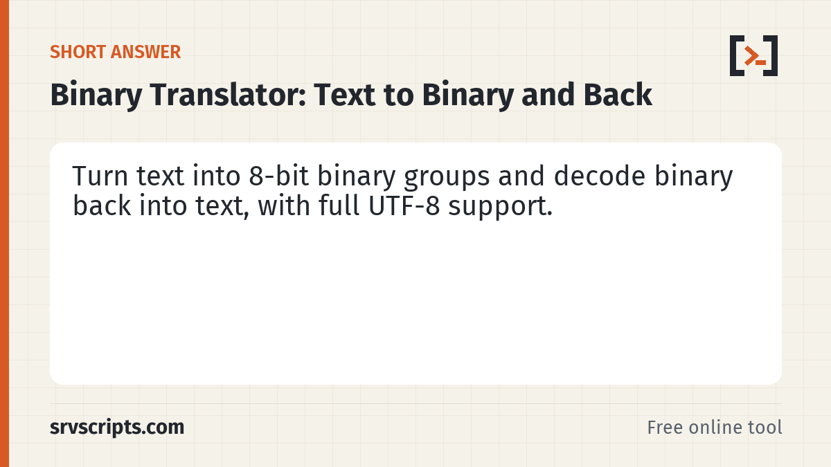 Binary Translator – short answer