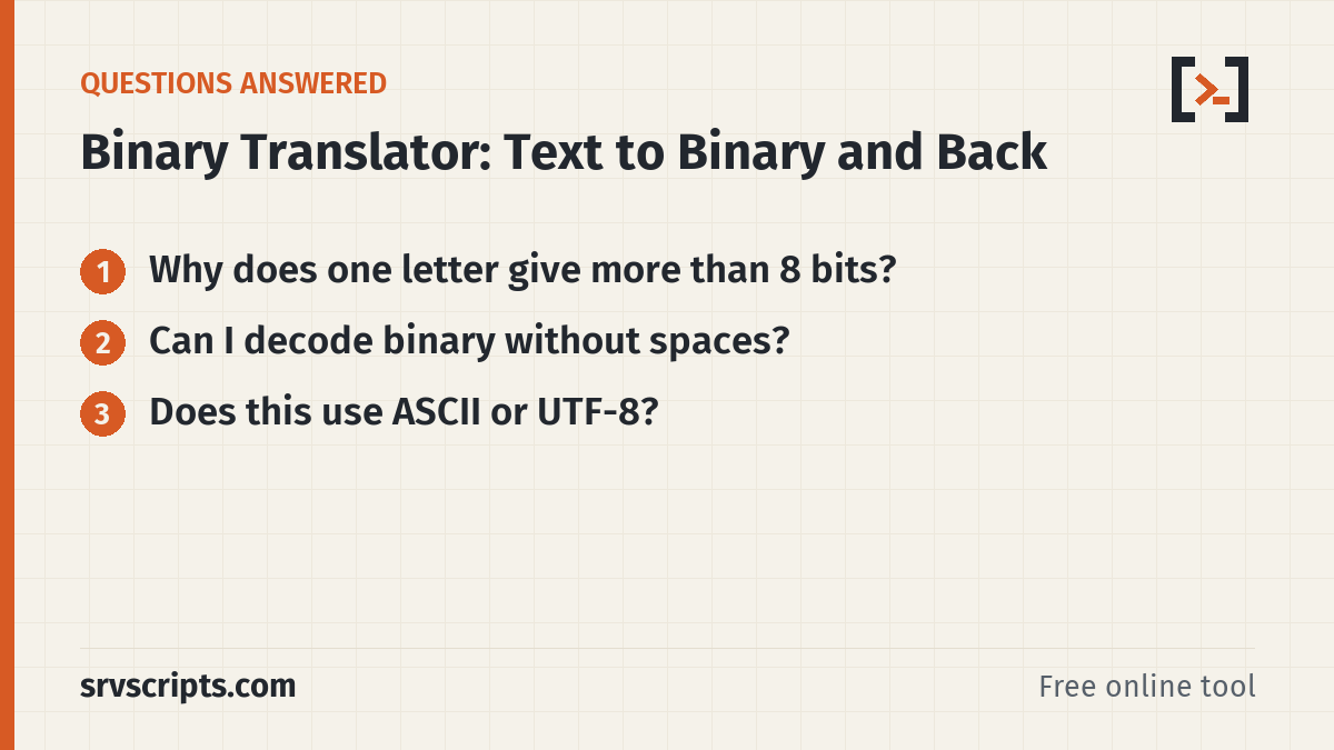 Binary Translator – questions answered