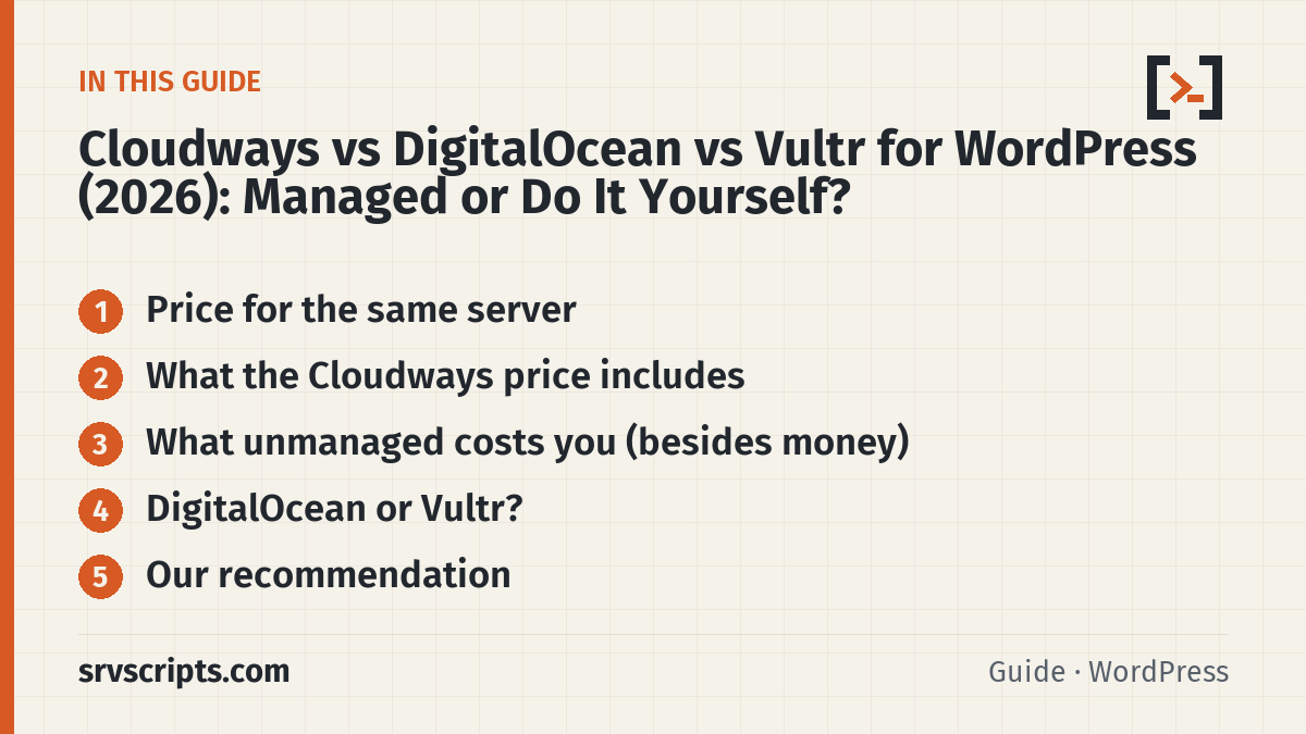 Cloudways vs DigitalOcean – what this guide covers