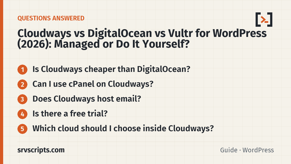Cloudways vs DigitalOcean – questions answered