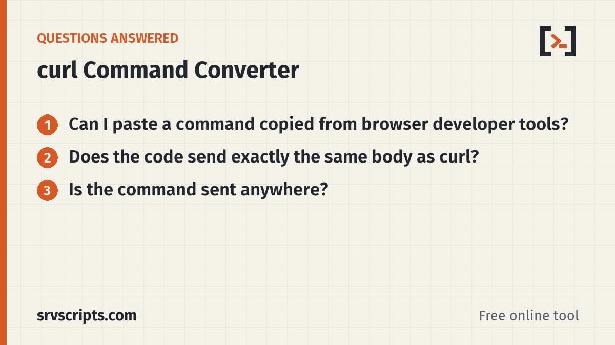 curl Converter – questions answered
