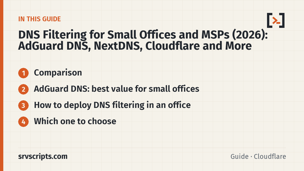 DNS Filtering – what this guide covers