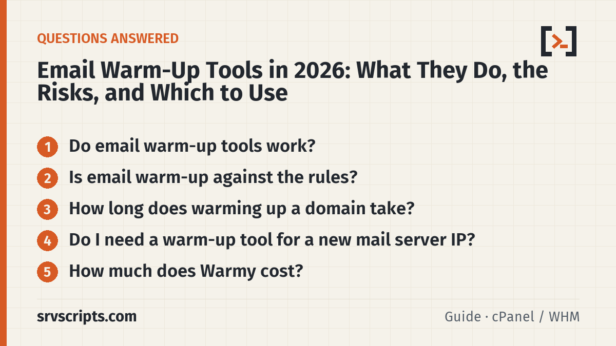 Email Warm-Up Tools – questions answered