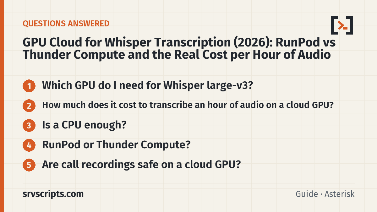 GPU Cloud – questions answered