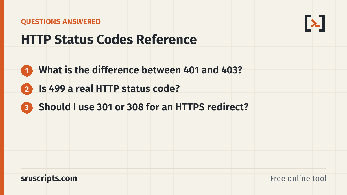 HTTP Status Codes – questions answered