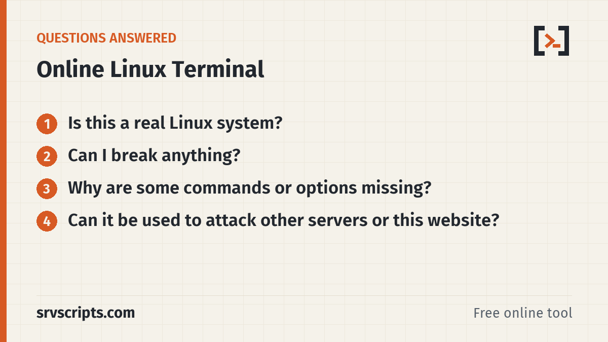 Linux Terminal – questions answered