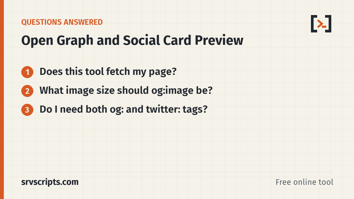 Open Graph Preview – questions answered