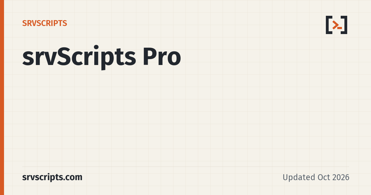 srvScripts Pro