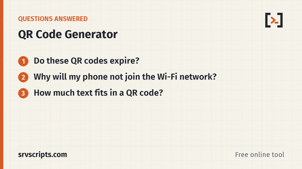 QR Code Generator – questions answered