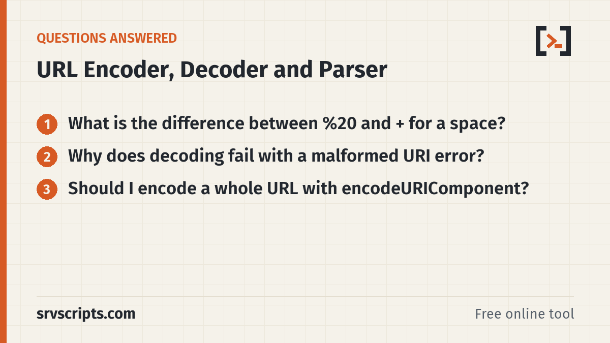 URL Encoder – questions answered